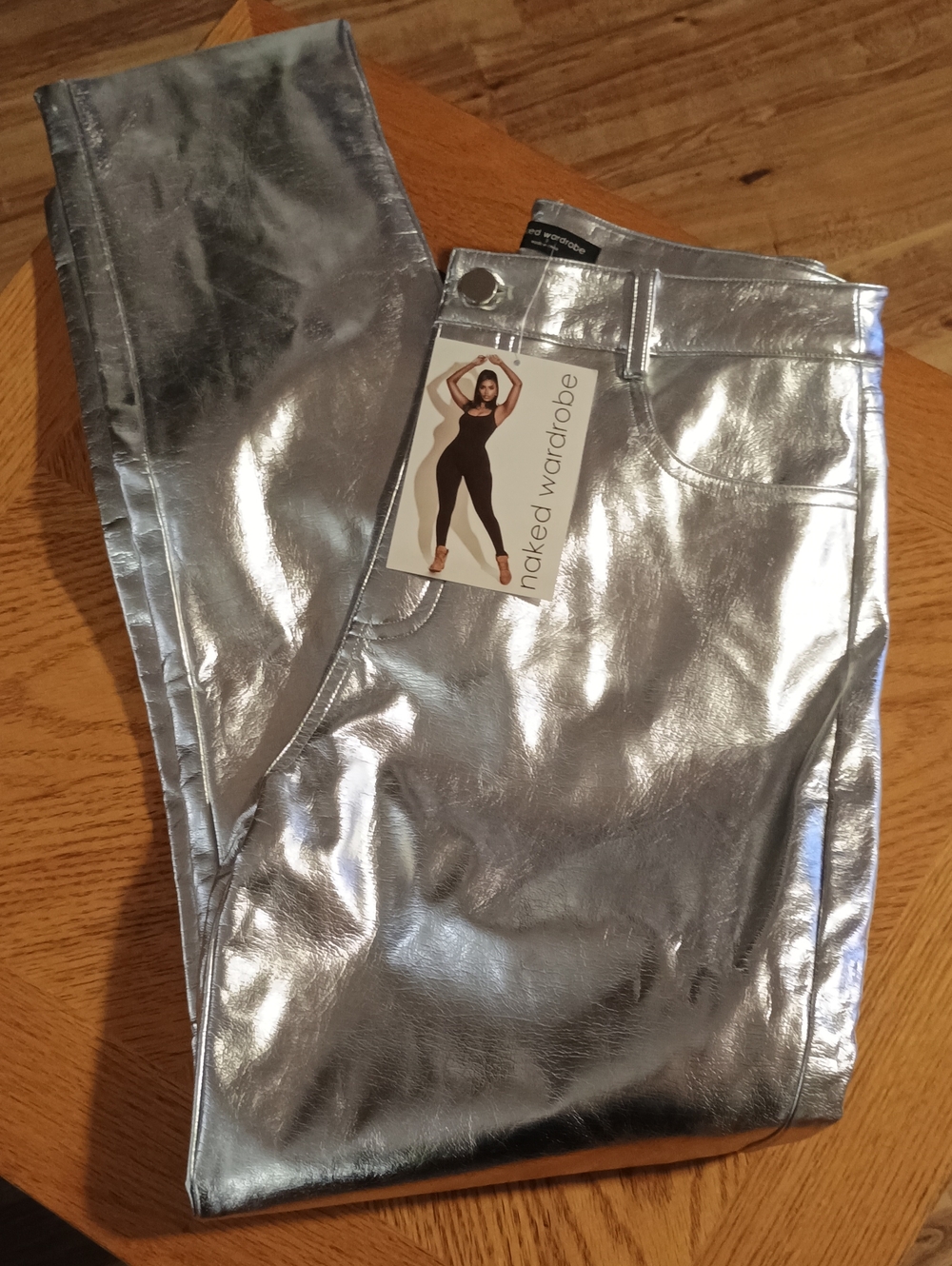 NEW ... SILVER NAKED WARDROBE PANT SZ S (4ISH)